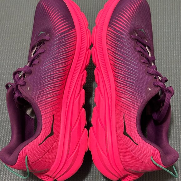 Hoka | Women's ‘Beautyberry’ Purple/Pink Rincon 3 Lace Up Running Shoes, sz 8.5W - Picture 5 of 10